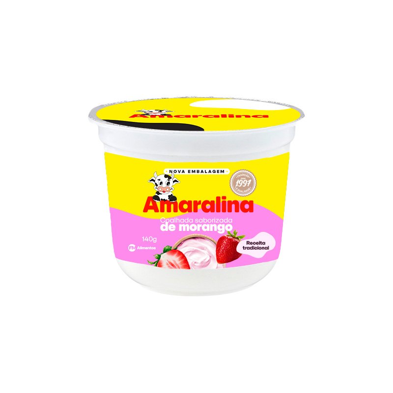 2COALHADA SABORIZADA MORANGO 140G - pote
